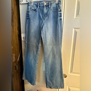 LC Lauren Conrad light super high rise flare jeans size 6